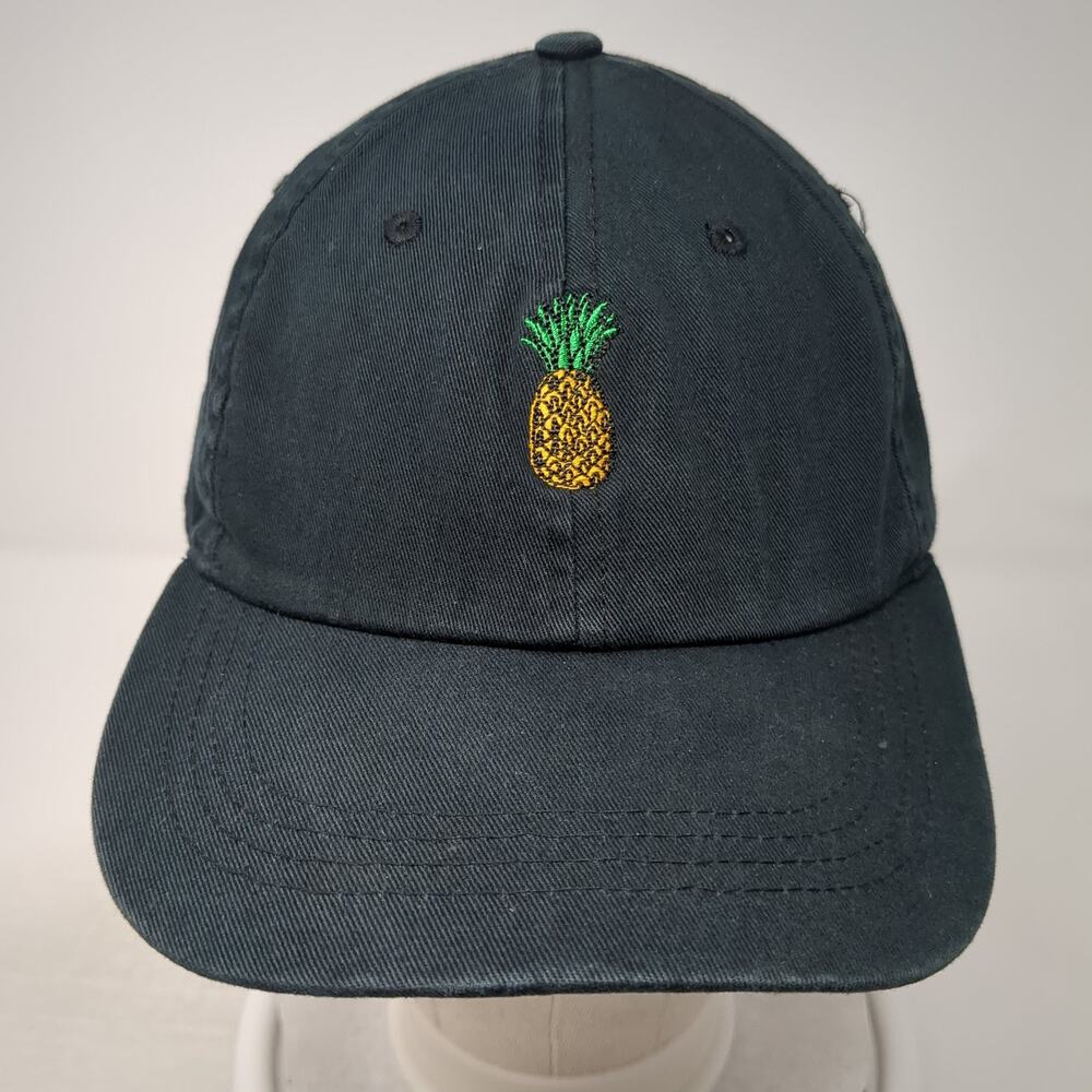 Pineapple Slideback Hat Solid Black One Size Adju… - image 2